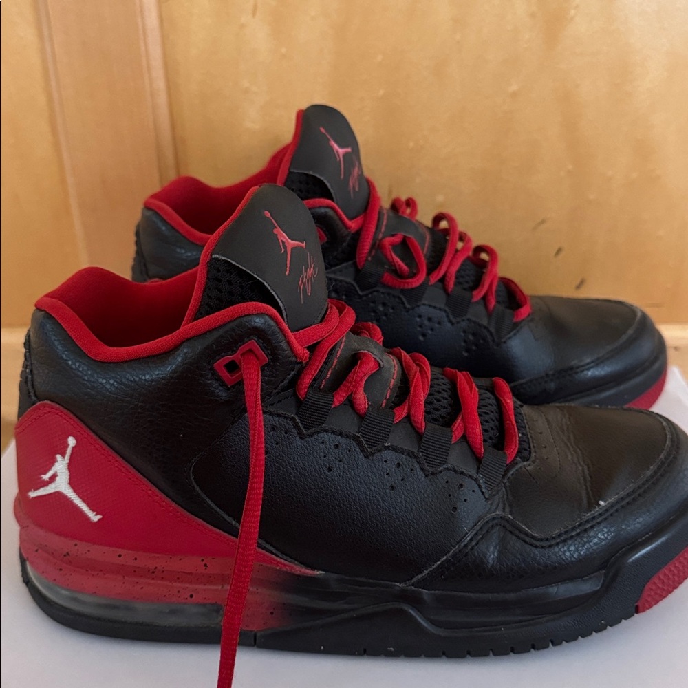 jordan Black and Red Sneakers
